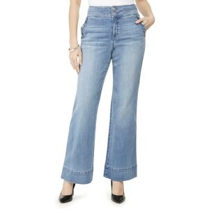 INC International Concepts Women's Light Blue Flare Jeans Size 14p